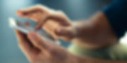 hands using a phone