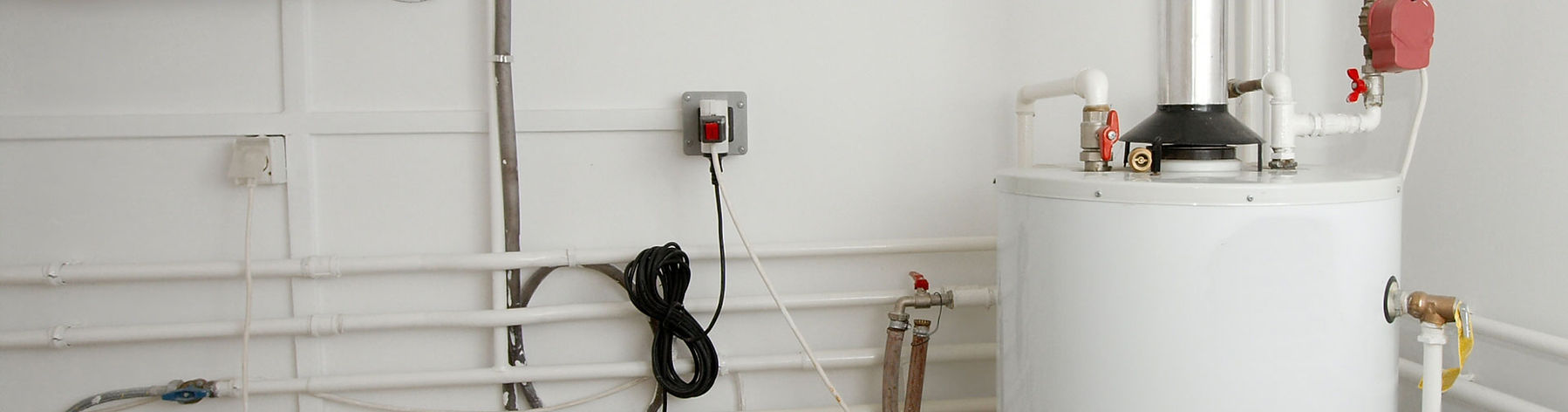 Boiler and Pipes of the Heating System of a House