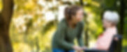 loving help for a female senior wheelchair user