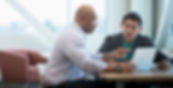 Man with legal advisor