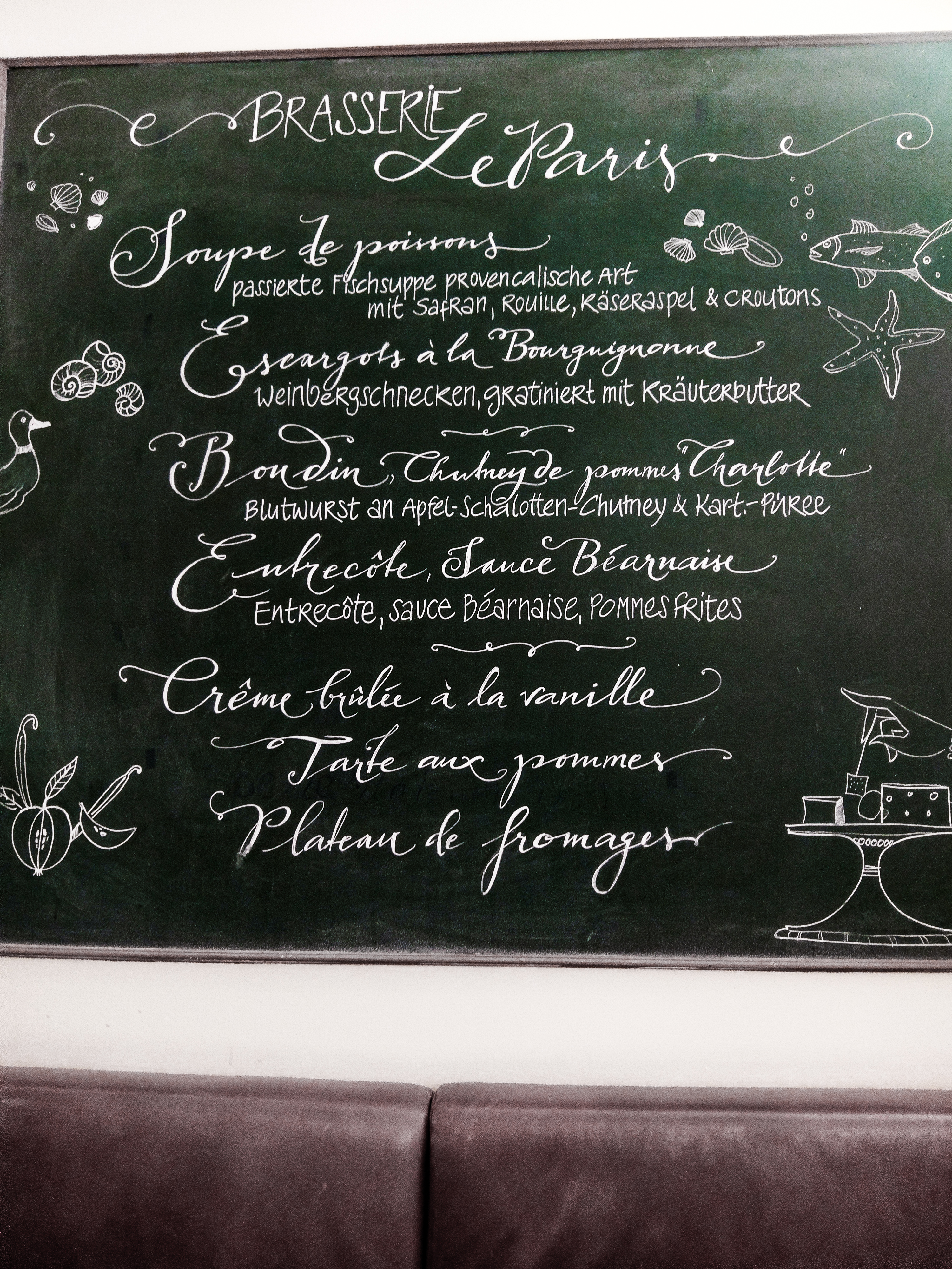 Menu Français