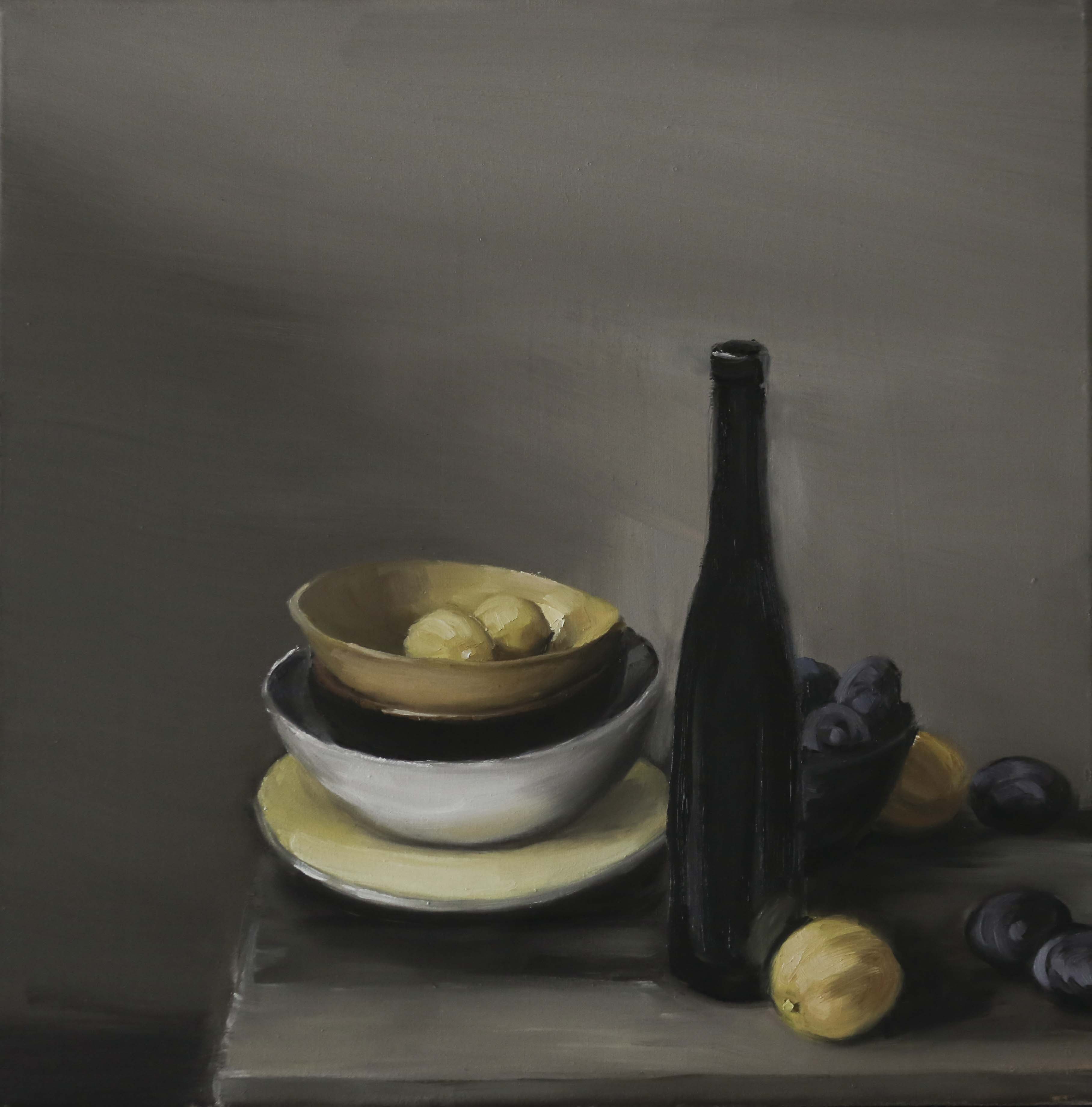 Still-Life with Lemons and Plums