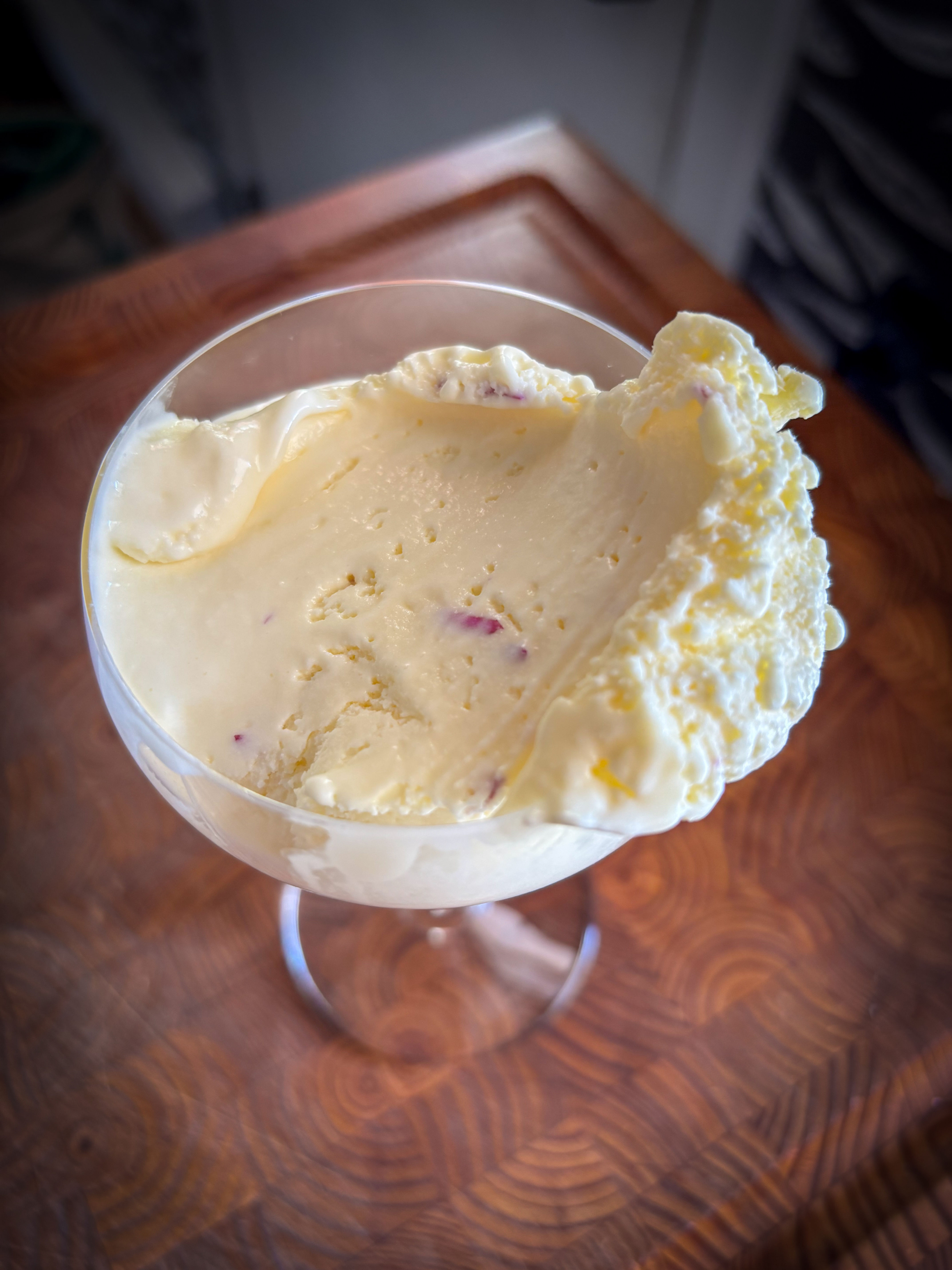 White Chocolate Rose Icecream