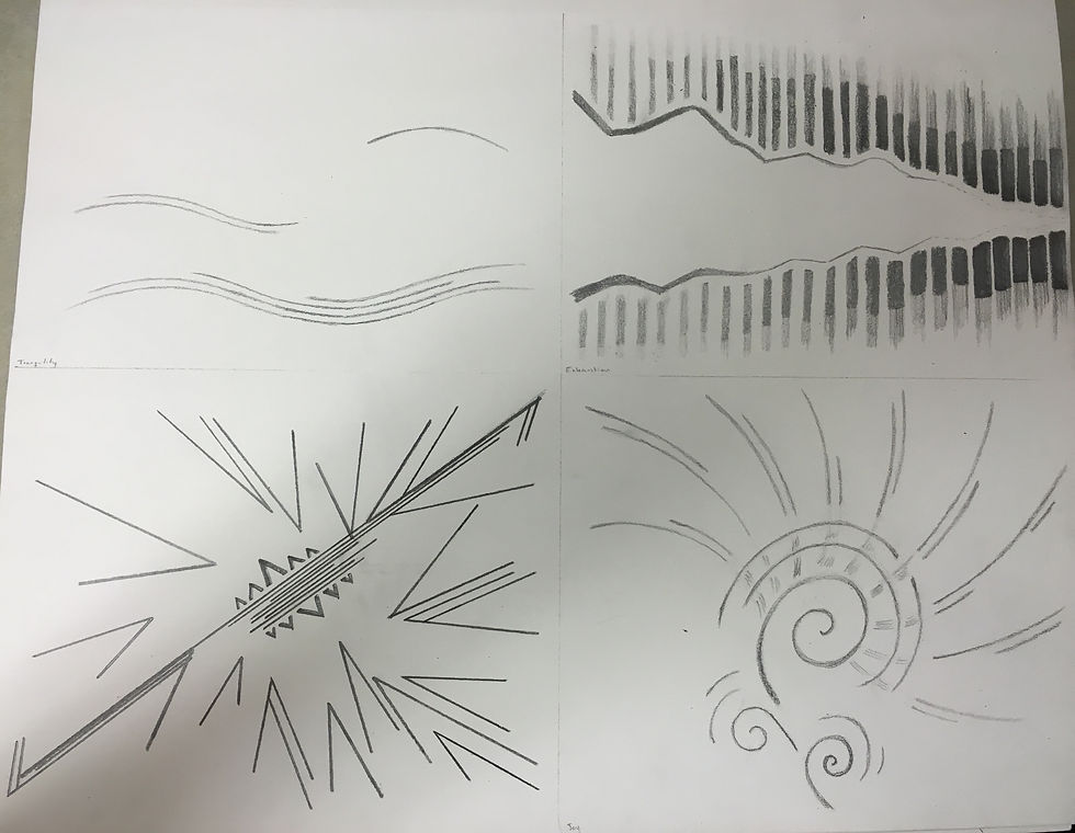 Line Design- Tranquility, Exhaustion, An