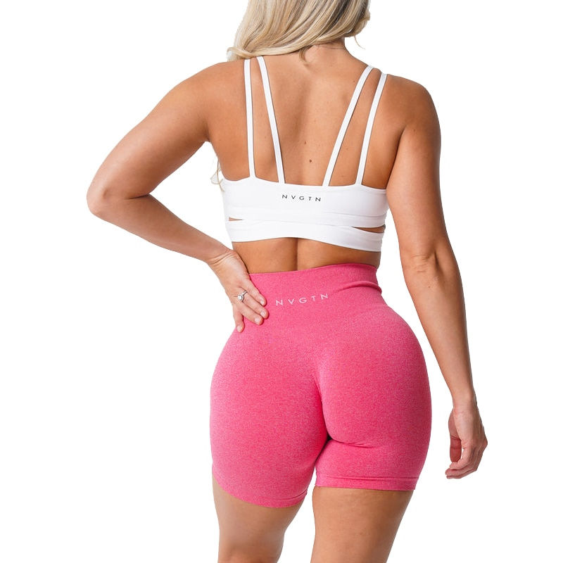 Thumbnail: Athletic Seamless Pro Shorts with Spandex and Elastic for Woman's Fitness 