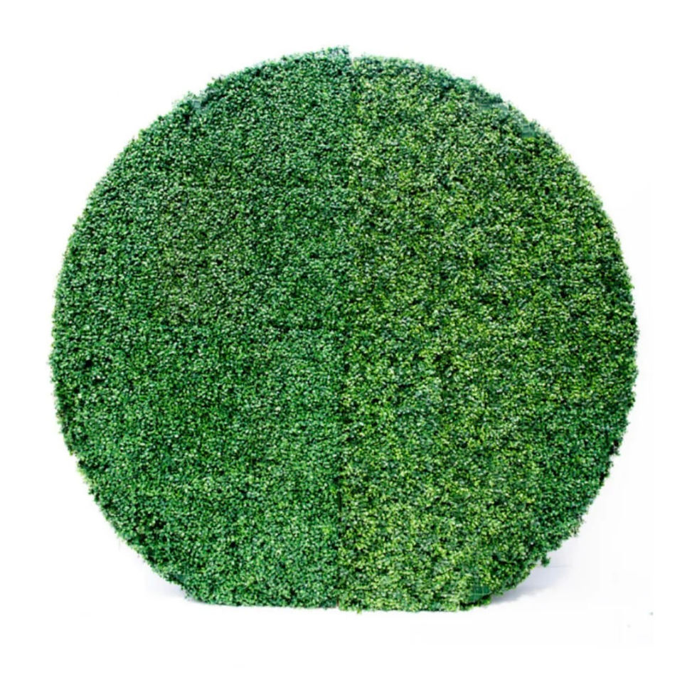 Round Solid Grass Wall