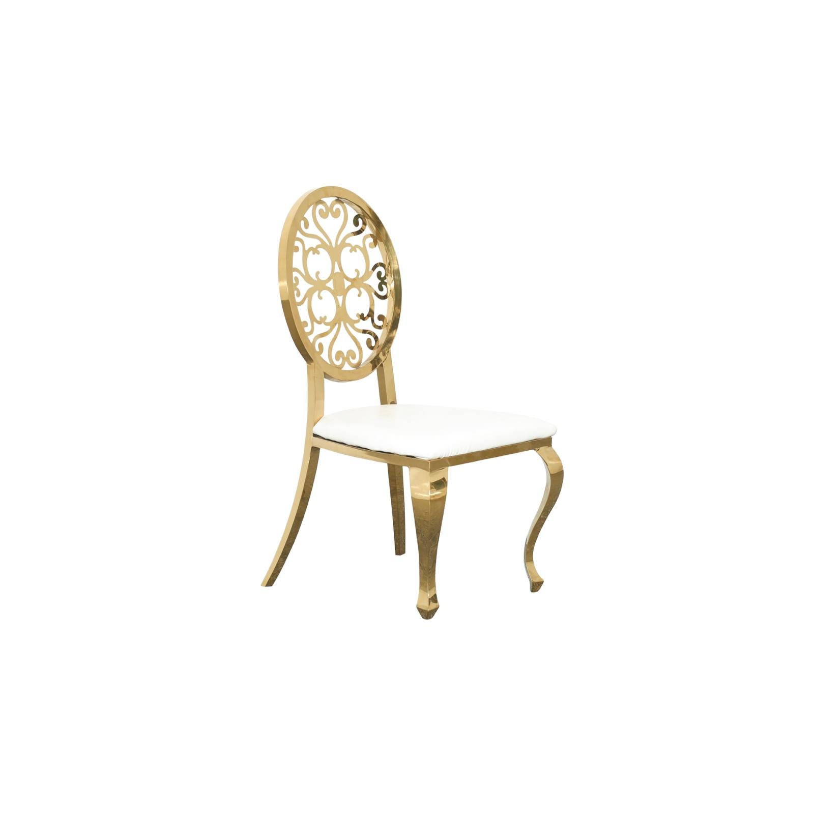 Gold Floral Chair