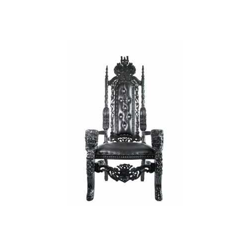 Black King Throne Chair Idr Decor Rentals
