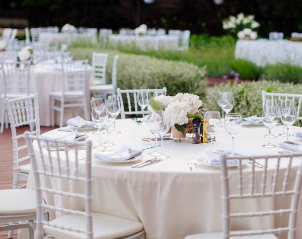 Thumbnail: White chiavari chairs
