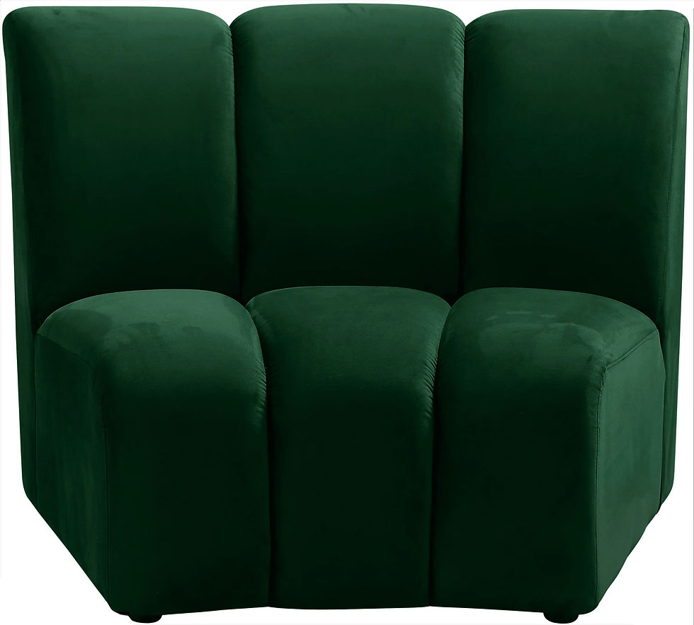 Thumbnail: Infinity Green Velvet Modular Sectional