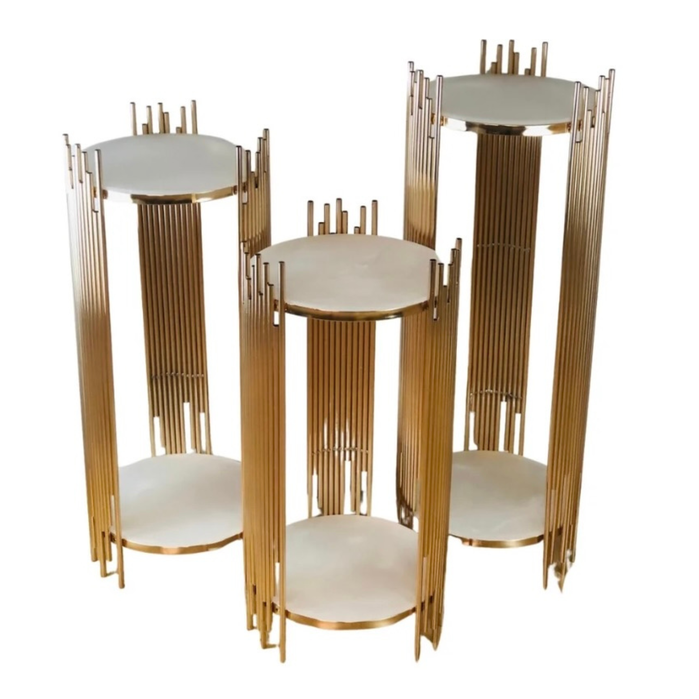 Gold Spiked Pedestals