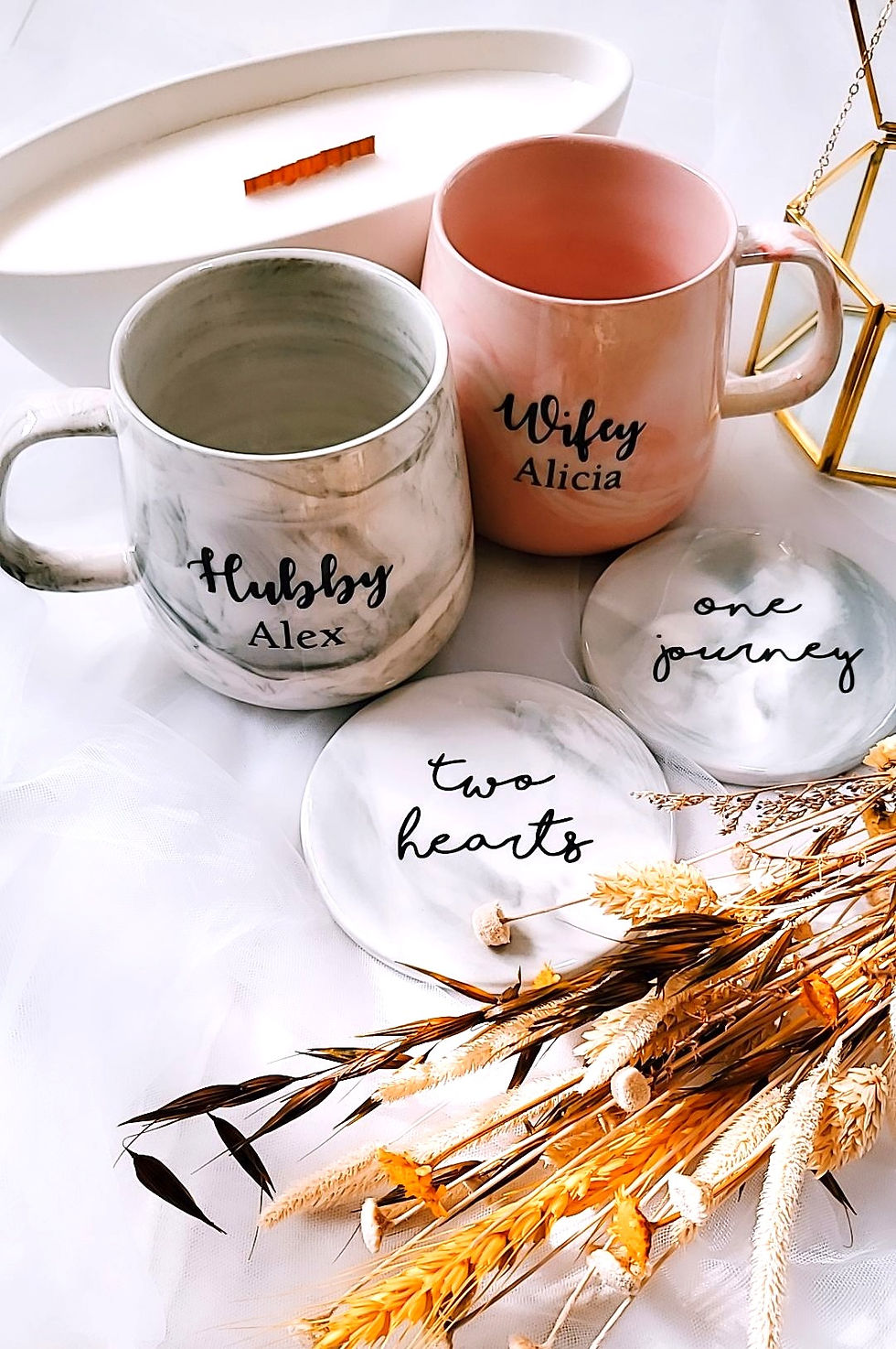 Thumbnail: Marble Gift Set - Marble Tubby & Coaster