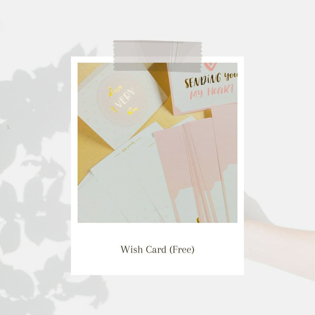 Chocolate & Free wishcard