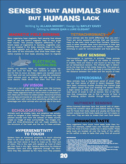 Senses that Animals Have but Humans Lack