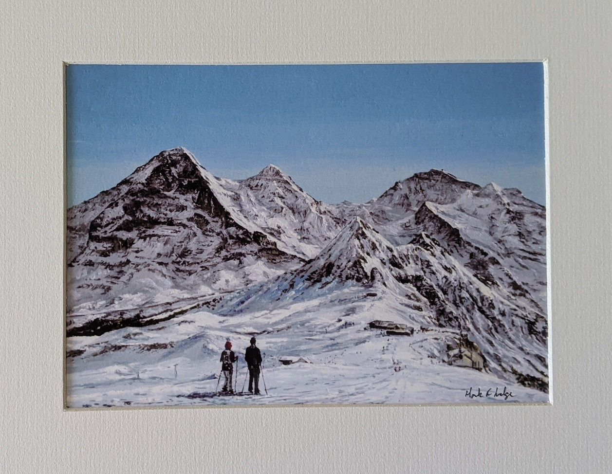 Eiger, Monch, Jungfrau from Mannlichen, Winter Scene