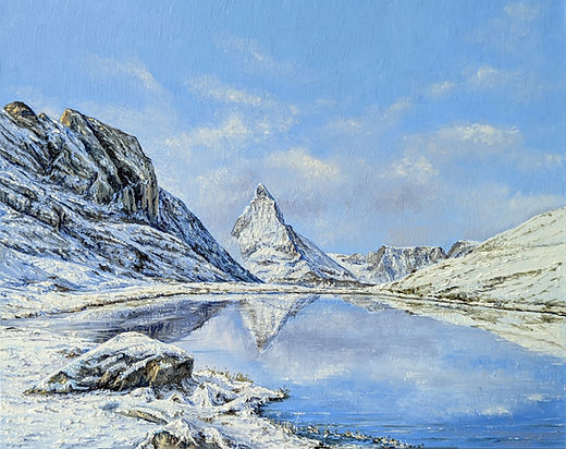 Lake Riffelsee, Winter Scene | mark lodge