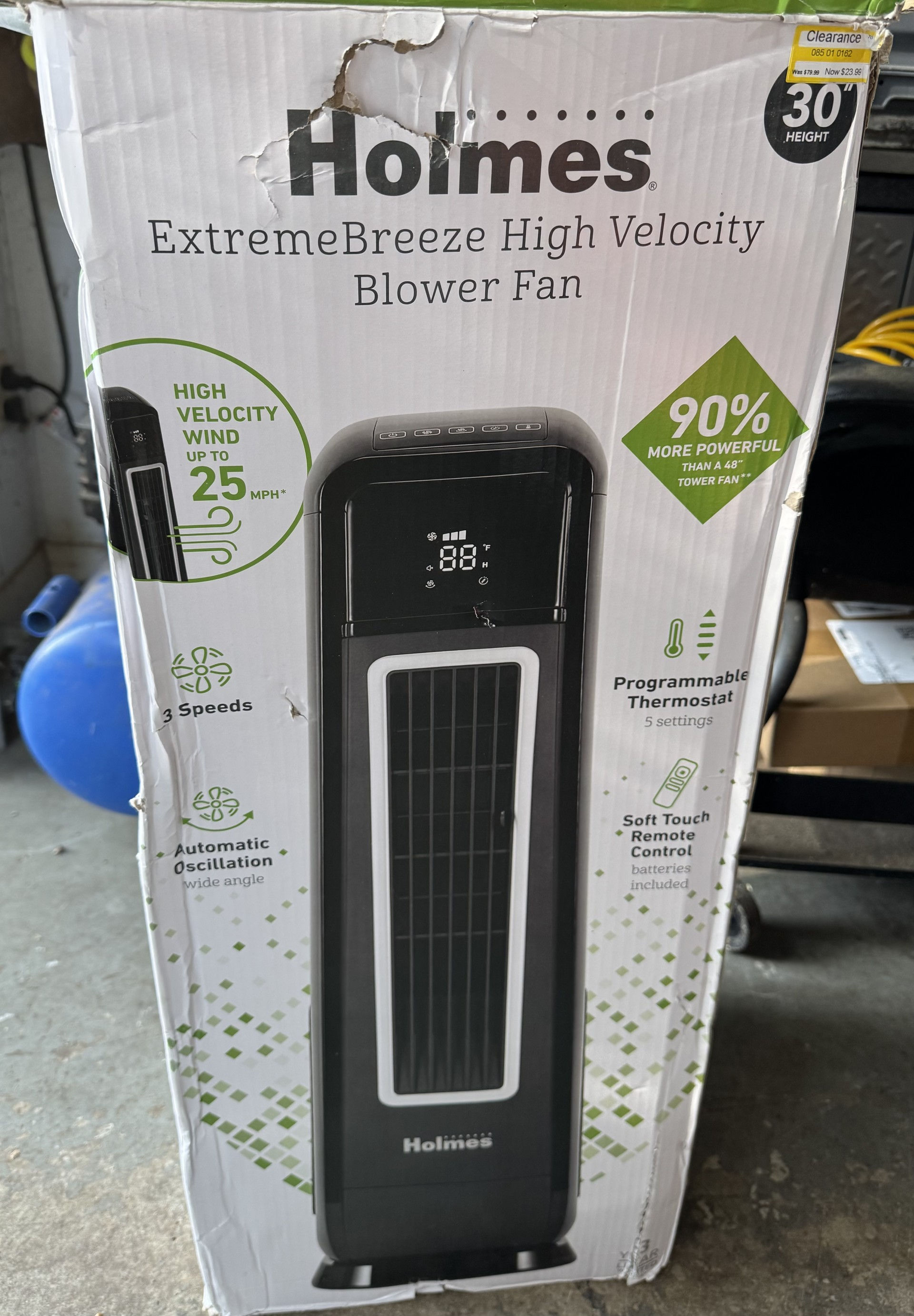 New- Holmes extreme breeze high velocity fan.
