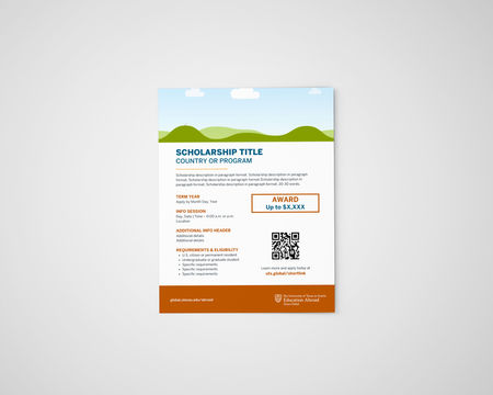 Scholarship Flyer Template