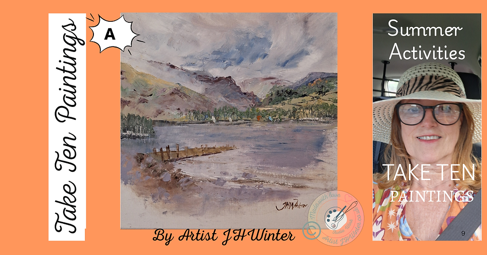 Lake District Sketch in oils
