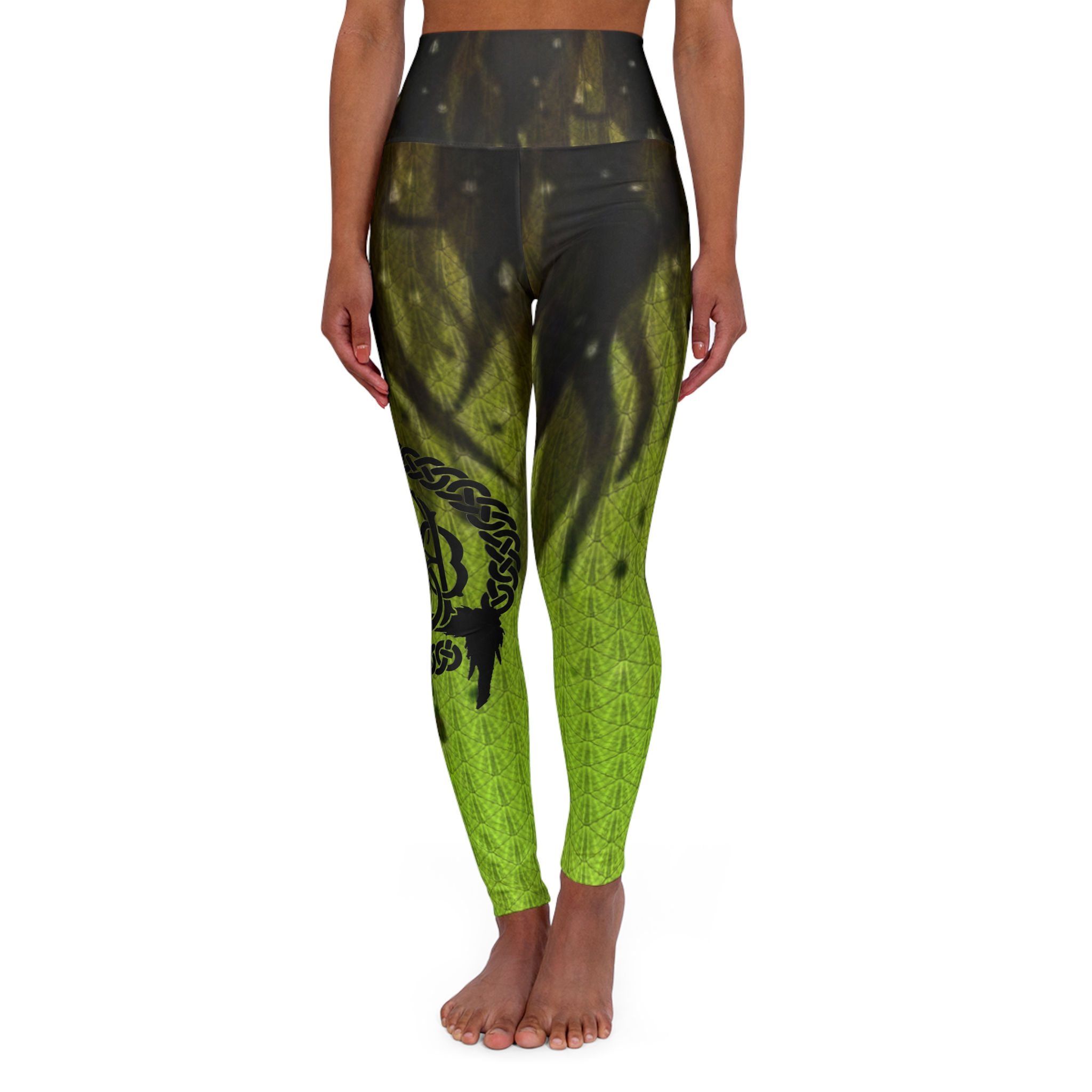 High Waisted Yoga Leggings Kelp me