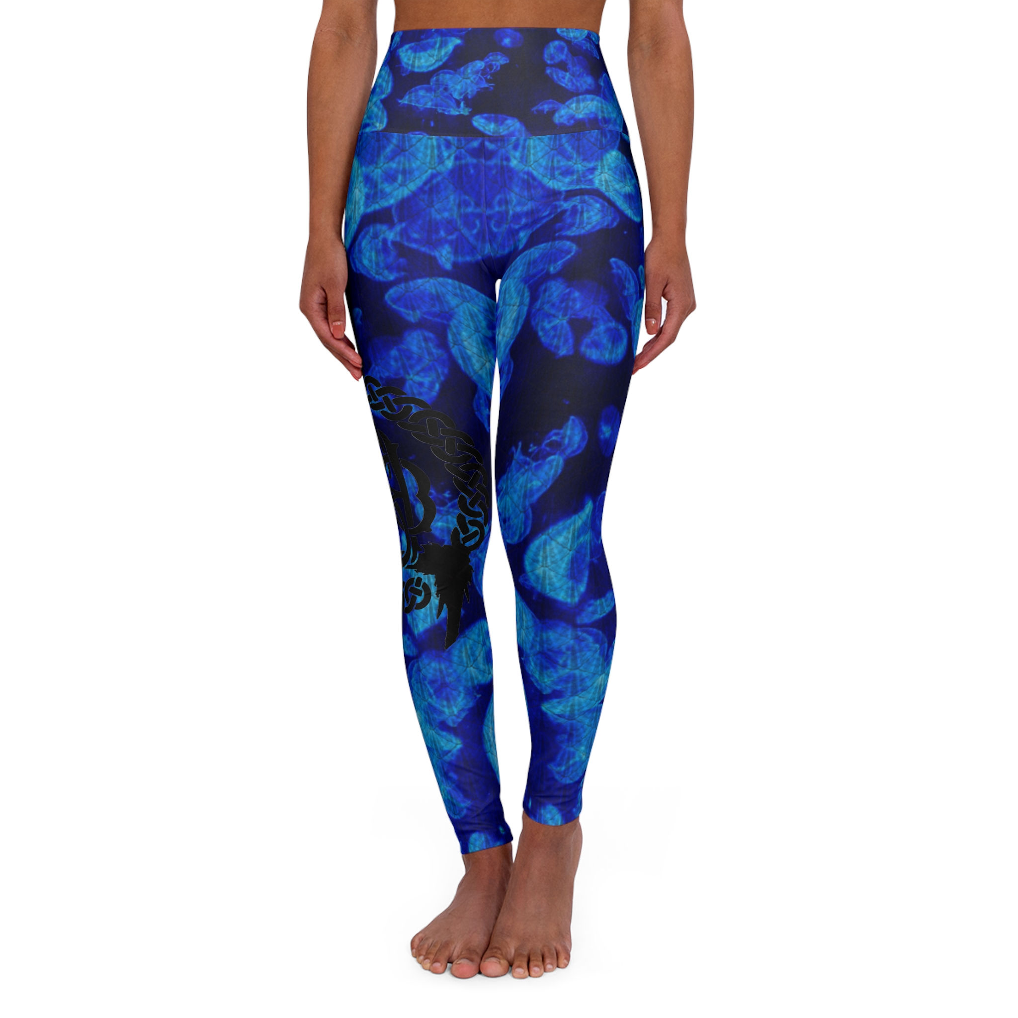 High Waisted Yoga Leggings Glow Jellies 