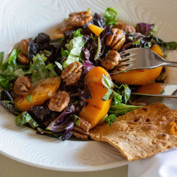 Food photography of summer salad