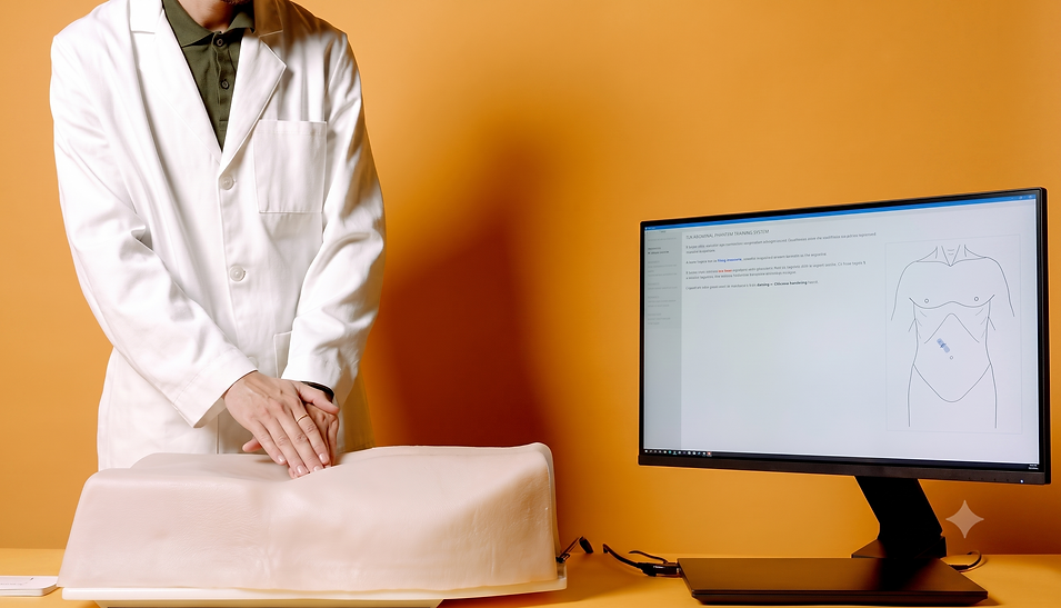 ACDET is best known for AbSim, a fully automated abdominal simulator and abdominal palpation trainer used by medical educators, simulation labs, and health professions training programs.