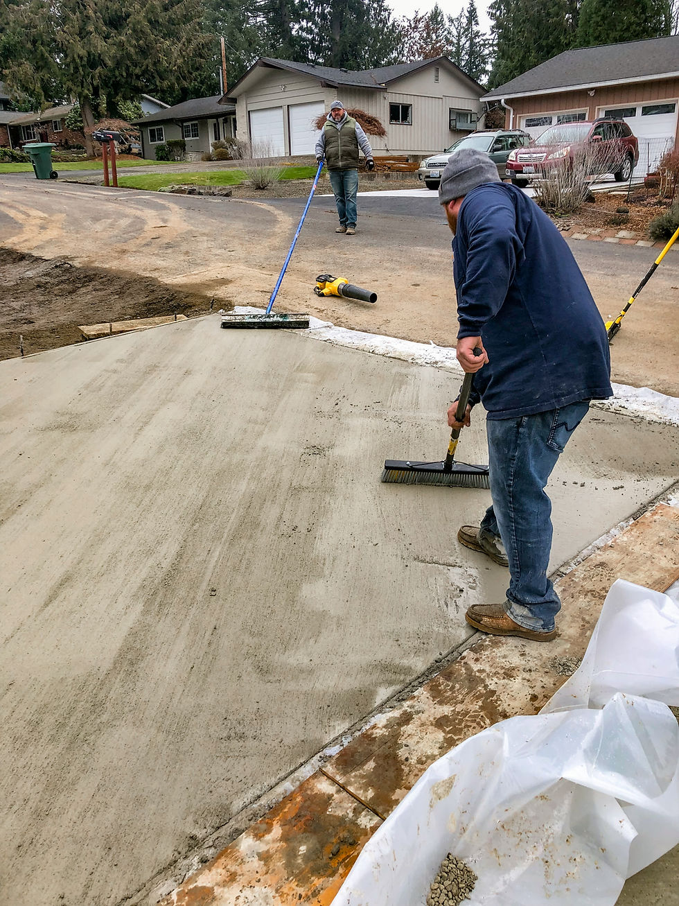 Custom concrete pouring
