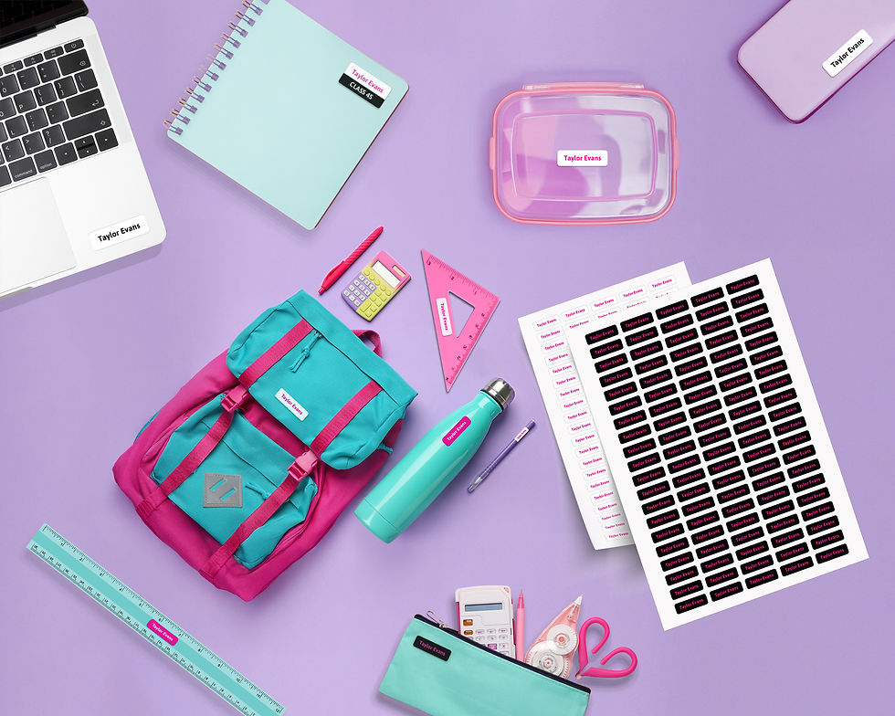 Thumbnail: Small Ultra Durable Personalised Stick-On Name Labels