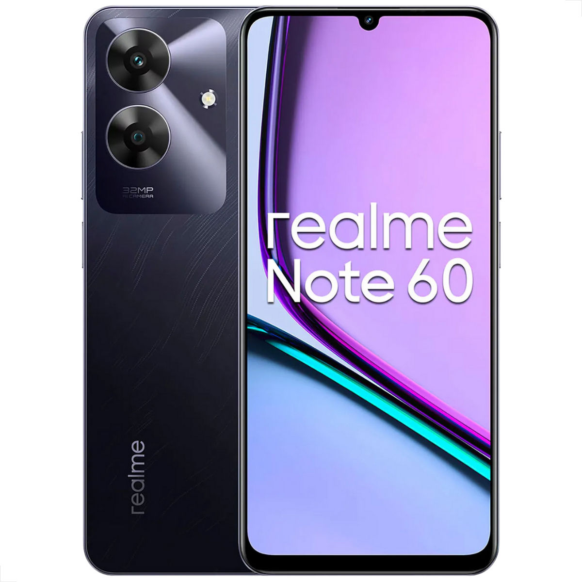 Realme Note 60 – 128GB, 6GB RAM, Tela 6.72", Câmera 50MP, Bateria 5.000mAh