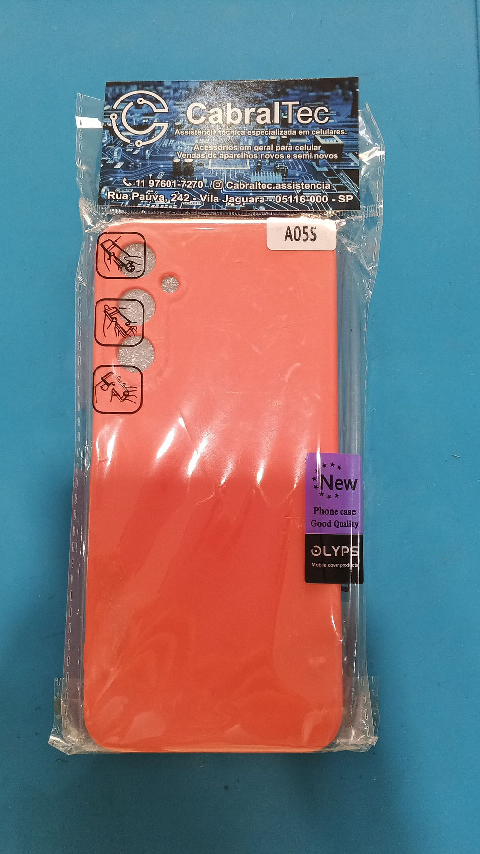 Capinha Samsung A05s (Vermelho coral)