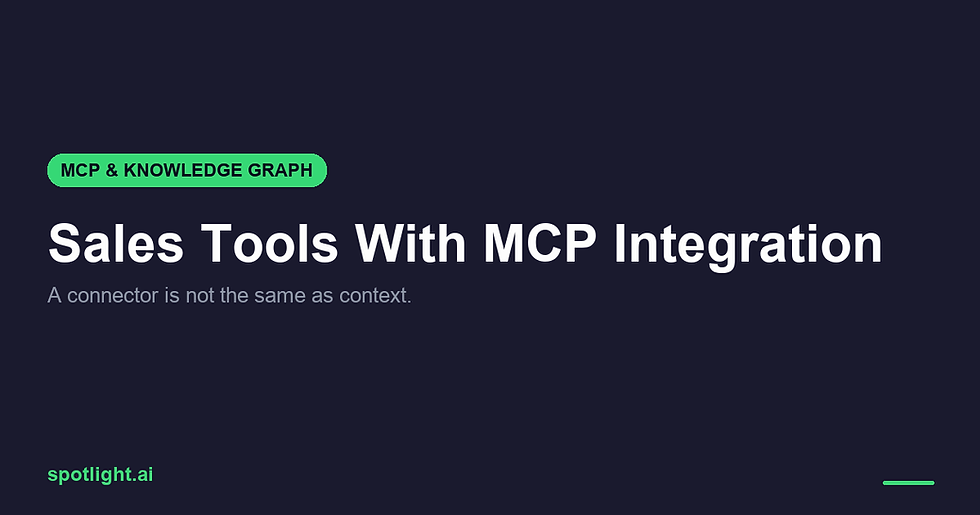 Sales Tools MCP Integration