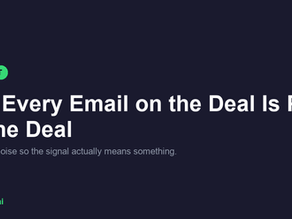 Keep Vendor Noise Out of Your Deal Signal