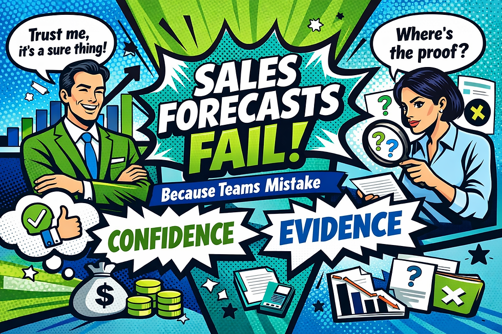 Sales Forecasts Fail Because Teams Mistake Confidence for Evidence