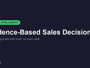 evidence based sales decisions