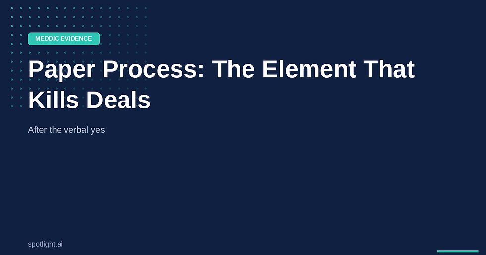 Paper Process in Enterprise Sales