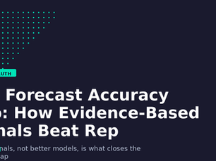 The Forecast Accuracy Gap: How Evidence-Based Signals Beat Rep Intuition
