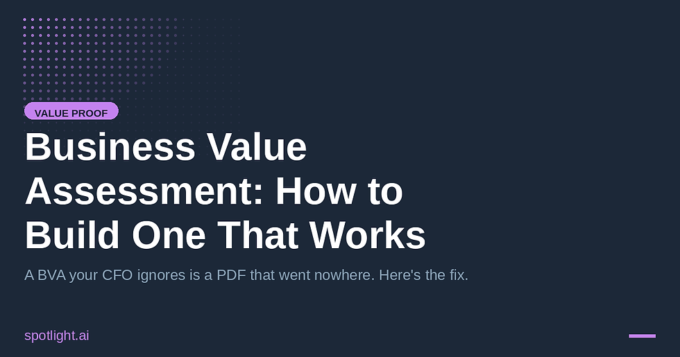 Business Value Assessment: How to Build One That Actually Changes a Buying Decision
