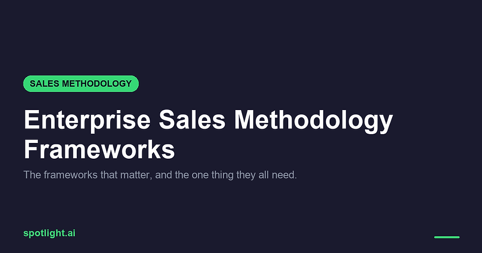Sales Methodology