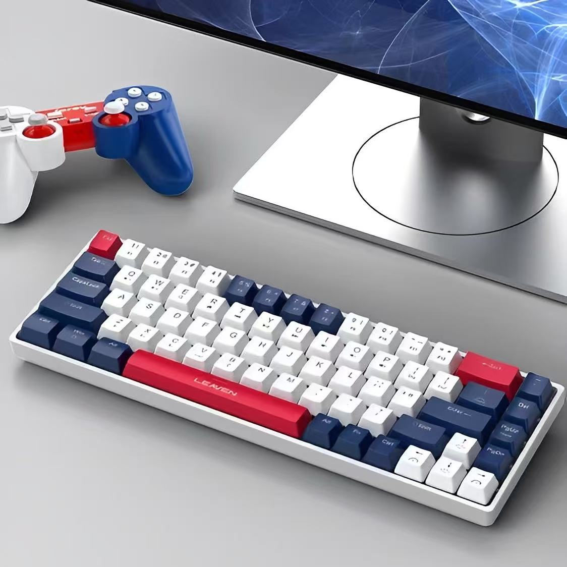 Gamer/Office Keyboard With Wire RGB LED Illuminated With 68 Mechanical Keyboards