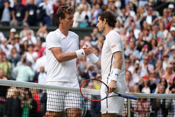 British No 1 Andy Murray Beat Canadian Milos Raonic 6-4 7-6 7-6 In A Straight Set To Win His Second
