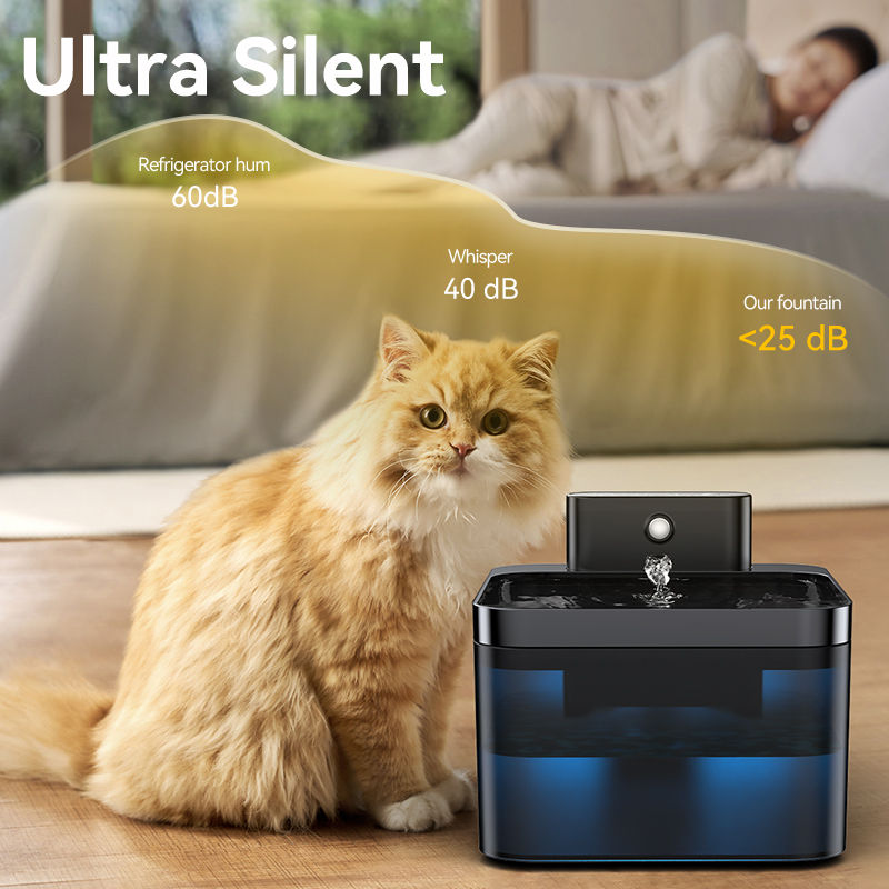 Miniatura: Fonte Automática Sem Fio para Pets ROJECO – 2,2L com Sensor Inteligente e Bat