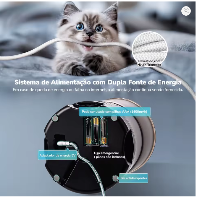 Miniatura: Combo Alimentação & Hidratação Inteligente para Cães e Gatos — Automaticos