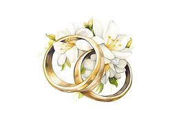 two golden rings clipart - 12 High Quality JPGs - instant Download - Card Making, invitations, journals, Scrapbooking, Junk journals.jpeg