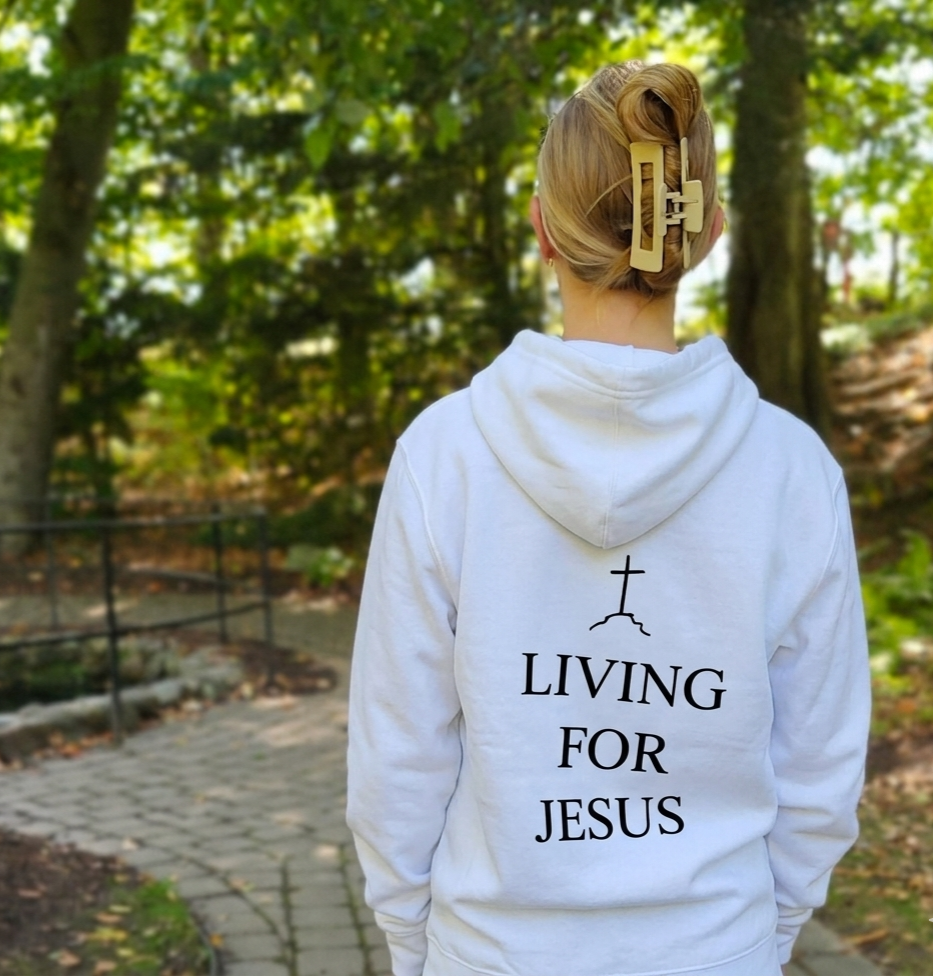 Thumbnail: Living For Jesus Comfort Style Hoodie