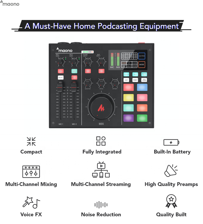 Thumbnail: MaonoCaster | All-In-One Professional Audio Production Studio Console