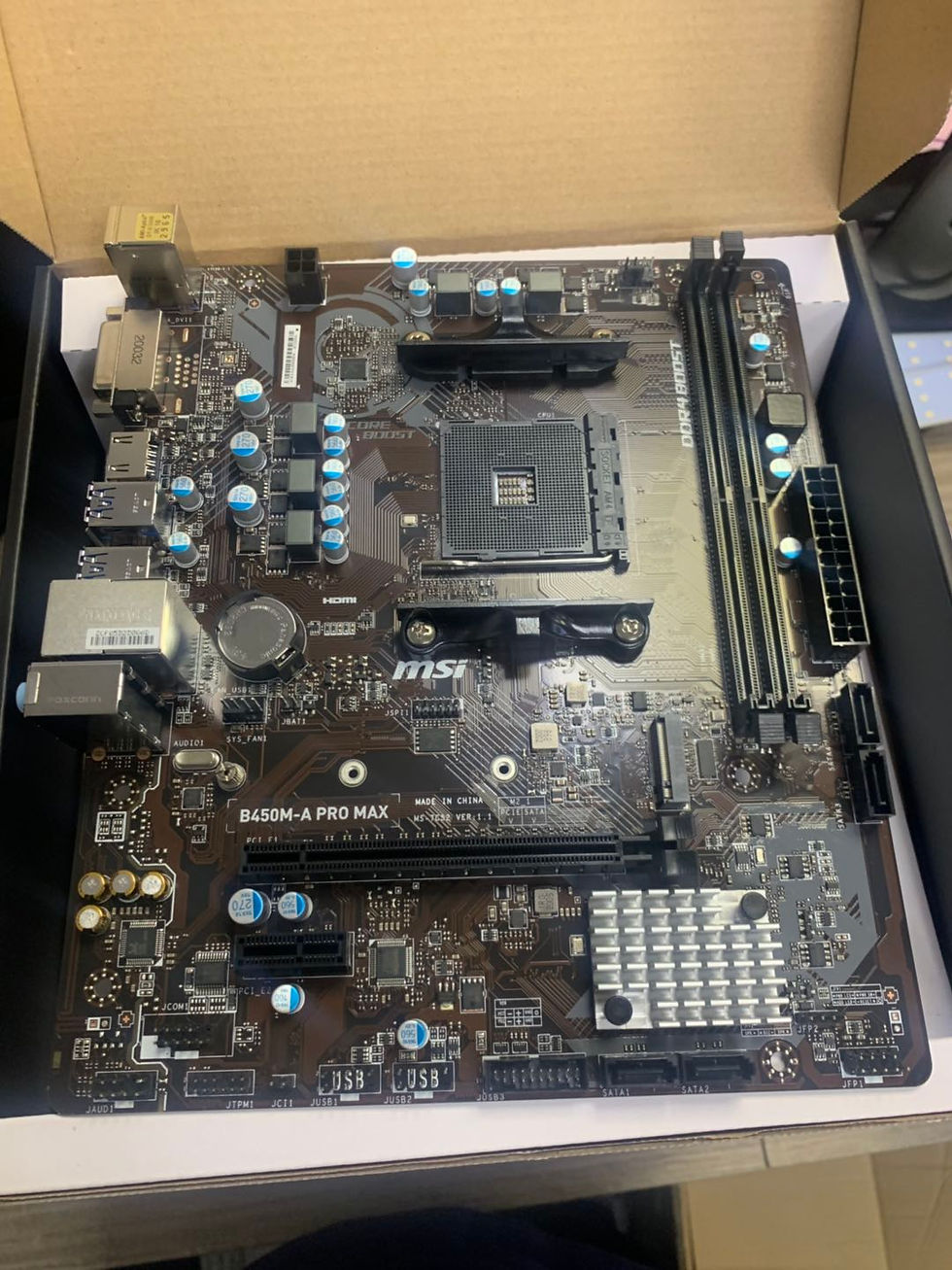 Thumbnail: MSI B450M A PRO MAX - Supports AMD Ryzen 5000-Series & Up To 64GB DDR4 RAM