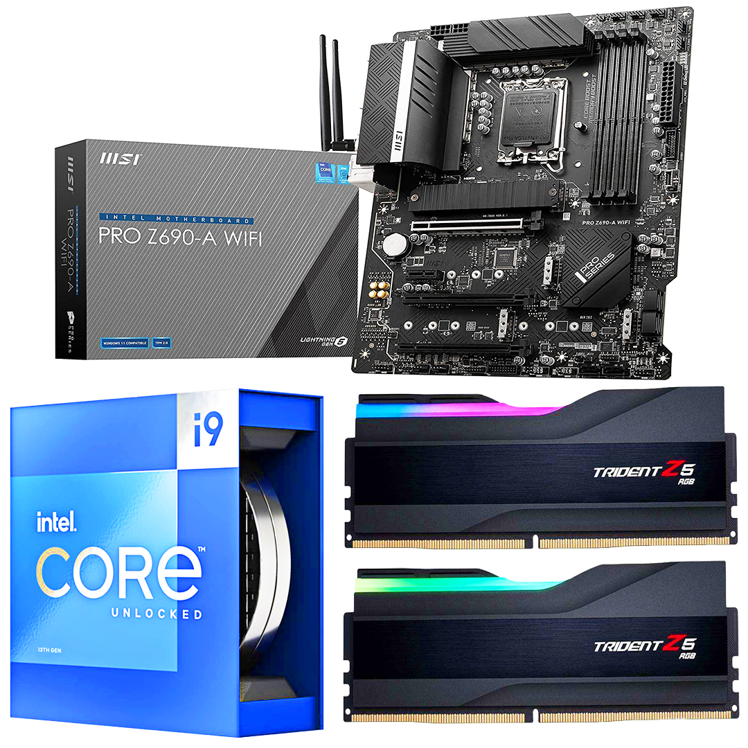 MSI PRO Z690-A WiFi + Intel i9 13900K + G.SKILL 64GB DDR5 RAM