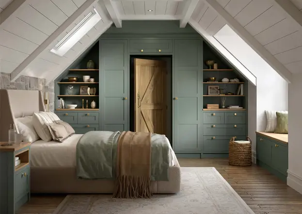 Aldana Reed Green Bedroom