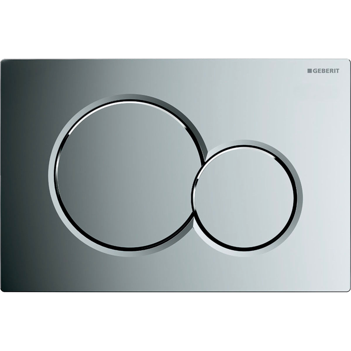 Plaque Sigma01 Geberit référence 115.770.21.5 finition chromé brillant